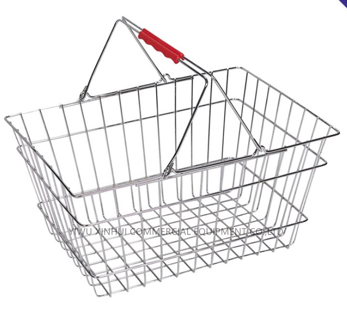 High Quality Retail Store Metal Wire Shopping Basket