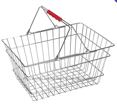 High Quality Retail Store Metal Wire Shopping Basket